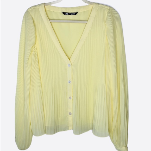 Zara Tops - ZARA pleated shirt